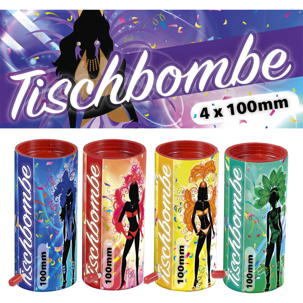 Lesli Tablebomb 10cm 4er Set Jugendfeuerwerk