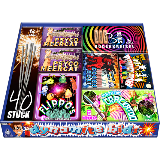 Lesli Dynamite Kids Jugendfeuerwerk Set 186 Teile