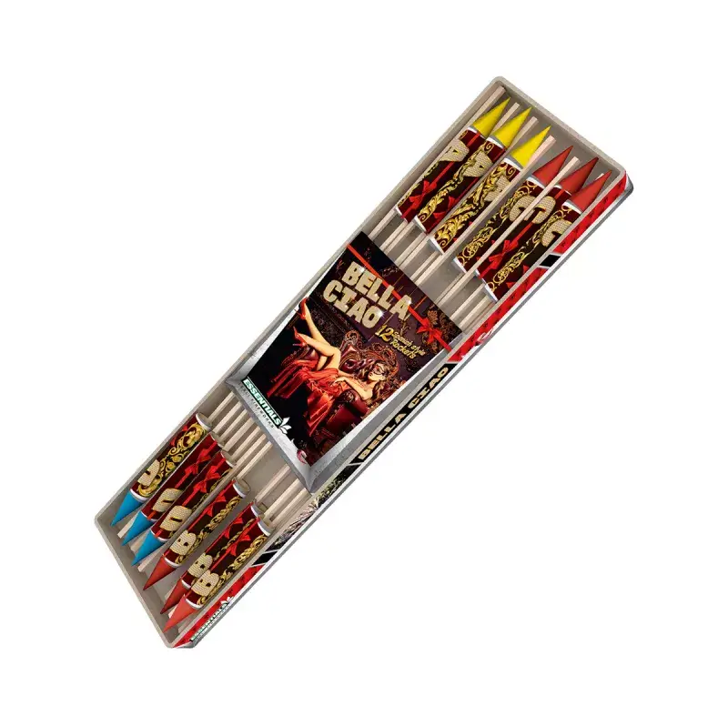 Bella Ciao 12 Raketen Silvesterraketen Feuerwerk