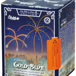 Gold Blue Batterie Feuerwerk