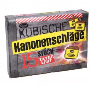 Kubische Kanonenschläge 15er Feuerwerk