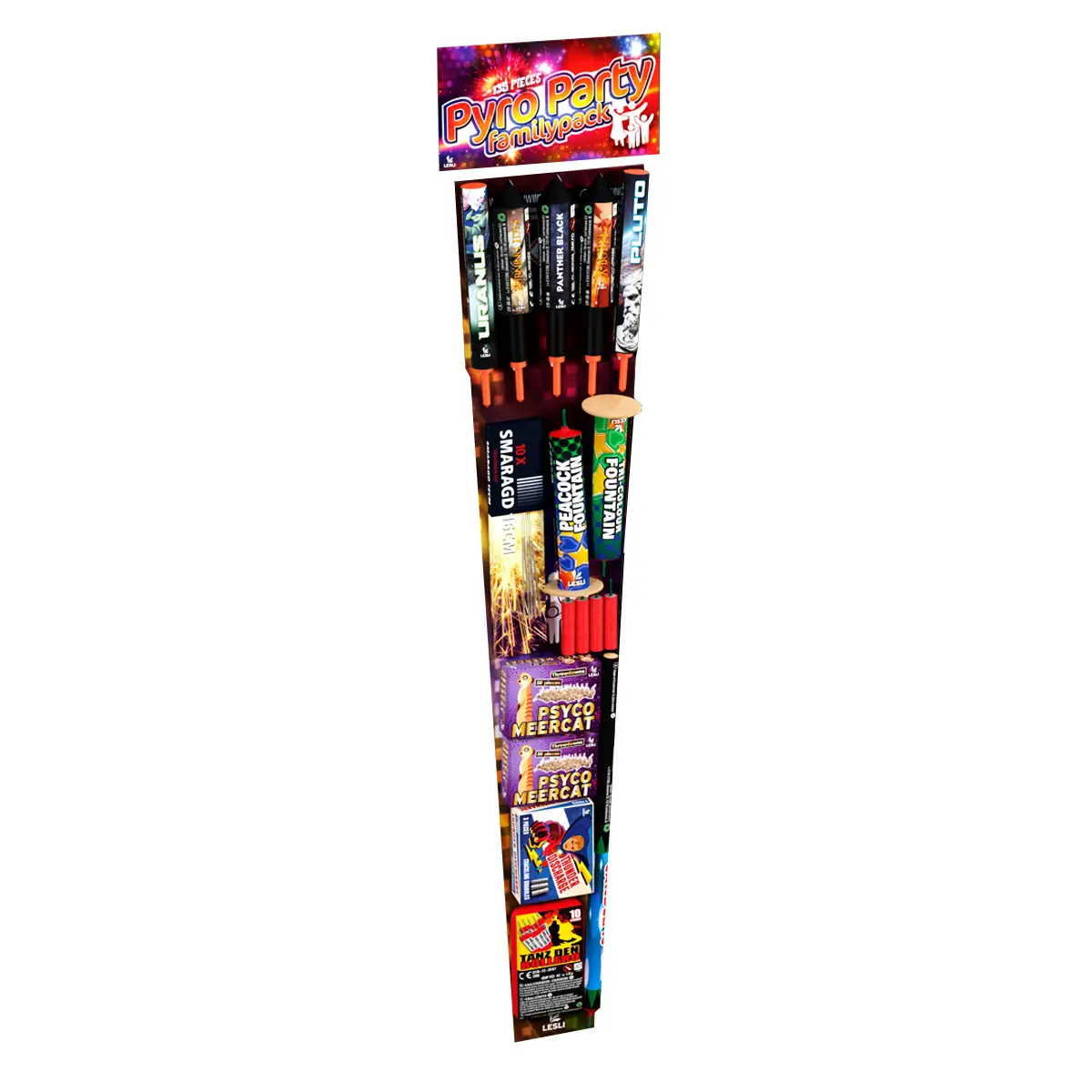Pyro Party Familypack 137 Teile Feuerwerk