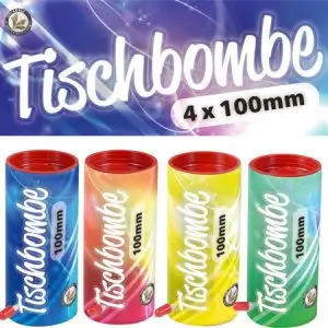 Tablebomb Tischbombe 10cm 4er Set Feuerwerk