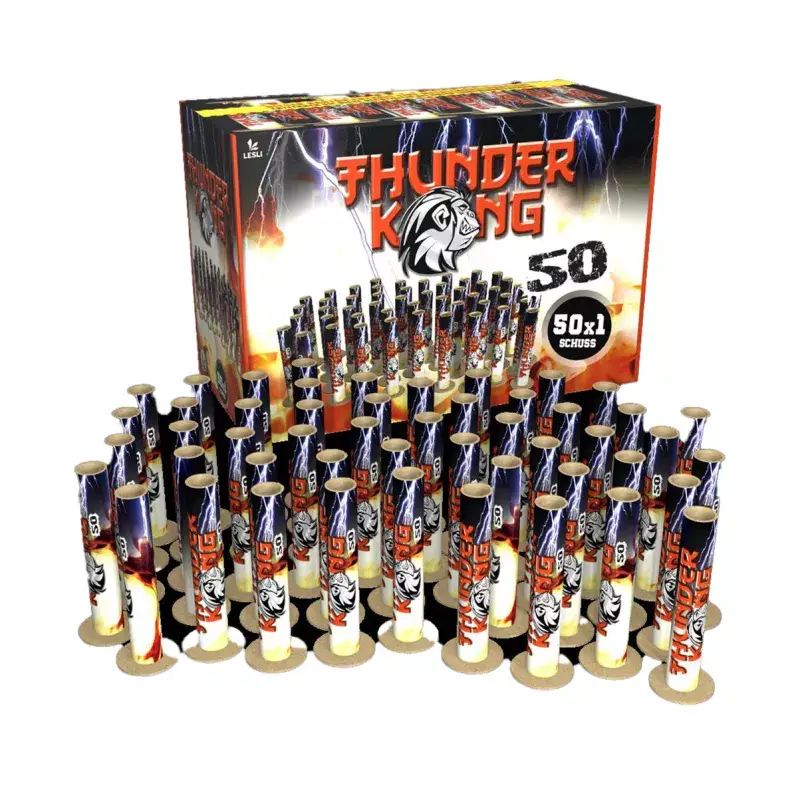 Thunder Kong 50 Stück Singleshot Feuerwerk