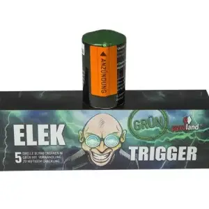 Pyroland Elektrigger GRÜN 5er Set Leuchtfeuerwerk